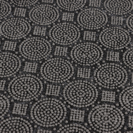 Коврик придверный, влаговпитывающий, антискользящий, SHAHINTEX ПРАКТИК Соты, 40х60, черный гранит