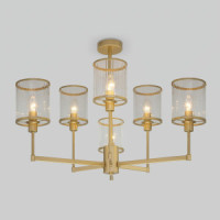 Eurosvet люстра 6x60W E14 750х750х533 мет золото/прозр. Inari 60144/6 Умный дом a061942