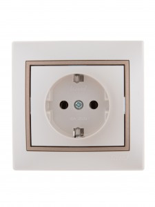 "Lezard Мира роз. СУ 1 мест. 16А перламутр с коричн. встав. (земля, керамика, корп.PC)  701-3031-122