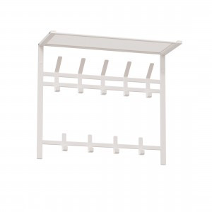 Вешалка с полкой Торонто 22 (2 яруса 5+4 крючков) 67*27*58,5см (БЕЛЫЙ)  ВСПТ22 Б под заказ ЗМИ