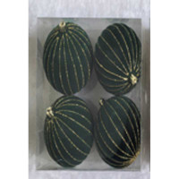 Набор елочных украшений 6RDC4-H82-4 5 см 4 шт Шары Бархат изумрудный