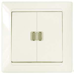 Bylectrica СТИЛЬ выкл. 2 кл. СУ инд. беж., (С510-815 беж.)