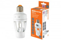 TDM датчик движения ИК патрон ДДПт-01 E27 60W (дальн. 6м) 120гр. сбоку, 360гр. сверху SQ0324-0016