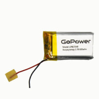 Ак-р Li-Pol GoPower LP802540 PK1 3.7V 600mAh с защитой (1/100)