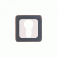 Накладка для ц/м АЛЛЮР АРТ ET-S1 ORB/CP(4252) квадратное основание темная медь/хром (100,10) (компл)