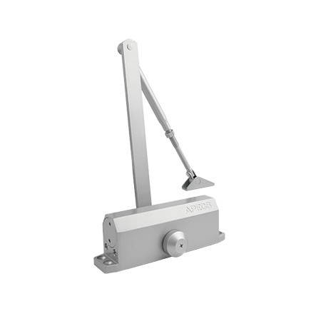 Доводчик дверной Apecs DC-20.4/100-SL серебро, без фиксации (замена DC-24/60-80-M-SL) (t= -30°C)  \10