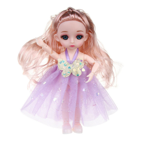 ИГРОЛЕНД Кукла шарнирная 15 см с аксессуарами, PP, ABS, PVC, 22х5,5х20 см, 4 дизайна