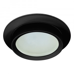 Feron св-к встр. под лампу GX53 черный круг IP44 110х110х42 DL504 51102