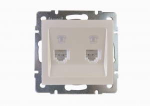 Lezard RAIN мех. роз. телеф. СУ 2 мест. жемчужно-бел. перламутр (корпус PC) 703-3088-138