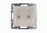 Lezard RAIN мех. роз. телеф. СУ 2 мест. жемчужно-бел. перламутр (корпус PC) 703-3088-138