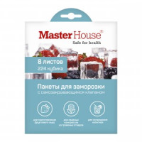 Пакеты для льда ЗАМОРОЗЬ 8 листов, 224 кубика, с клапаном 75684 Master House