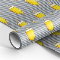 Упаковочная бумага глянц. 70*100см, MESHU &quot;Мороженое&quot;, 80г/м2 Арт.358097