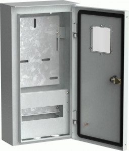 IEK TITAN щит (корпус) метал. ЩУРн-3/9 (500х250х135) навесной, окно, IP54 MKM34-N-009-54-ZO