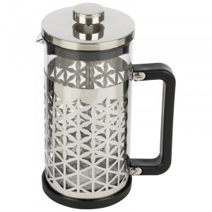 Чайник-кофейник (френч-пресс) 350мл FANTASIE, стекло, нерж сталь 104769, Leonord