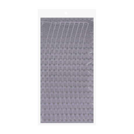 ЕРМАК Набор светоотражающих наклеек, 8 штук, 21*0,9 см, белый