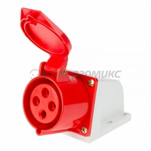 REXANT розетка силовая CEE 124 стационарная 3Р+РЕ 32А 380В IP44, 11-8913