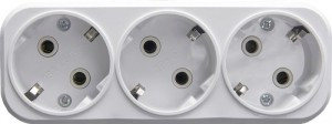 STEKKER разветвитель (тройник) 3роз. земля 250V 16A белый ADP16-23-20 39024