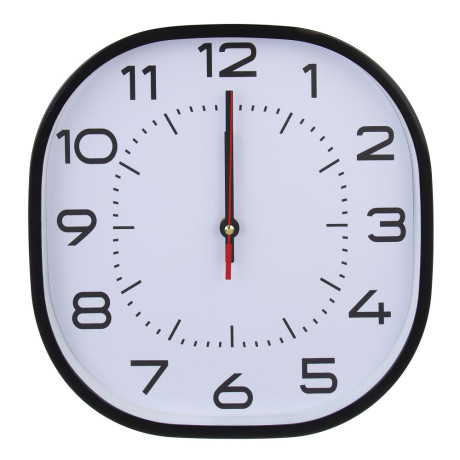 Часы настенные тм LADECOR CHRONO квадратные, 30x30x4 см, пластик, стекло, 1хАА