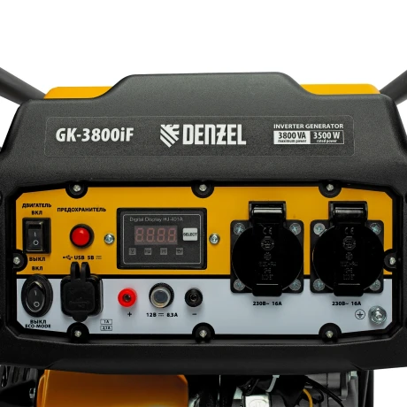 Генератор инверторный GK-3800iF, 3,8 кВт, 230 В, ручной старт DENZEL