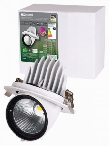 TDM св-к св/д встр.поворот."Акцент-1" LED DSL-01-040-WW 40 Вт, 24°,3000 К, 90 Ra, IP40 SQ0369-0402