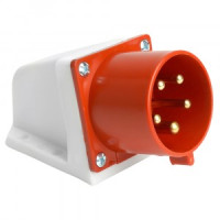 STEKKER силовая вилка CEE стационарная ST-525 32А 3P+PE+N 380В IP44 PPG32-525-44 49449