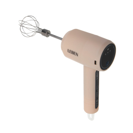 LEBEN Миксер беспроводной, 3 скорости, 20Вт, 800мАч, пластик, нерж.сталь