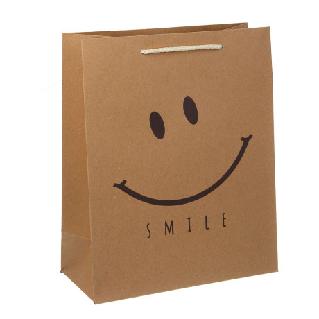 Пакет подарочный, тм Fntastic, крафт, 32x26x12см, бумага, 4 дизайна