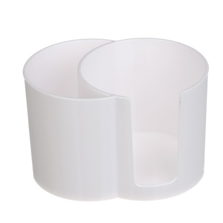 Органайзер для ватных дисков и палочек тм ЮНИLOOK, пластик, 9,5х6,5х6,5 см, белый