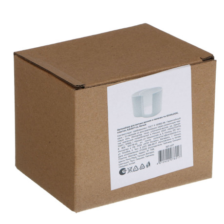 Органайзер для ватных дисков и палочек тм ЮНИLOOK, пластик, 9,5х6,5х6,5 см, белый