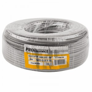 Кабель UTP 4PR 24AWG, CAT5 (бухта 100м)  PROCONNECT, 01-0052-100