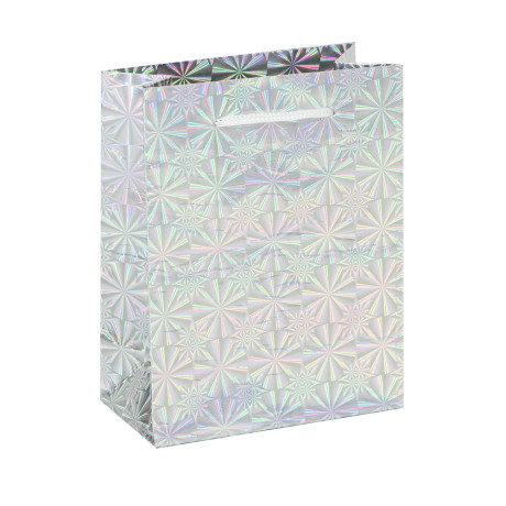 Пакет подарочный бумажный тм СНОУ БУМ 11,5x14,5x6,5 см, фольгированный, 6 цветов