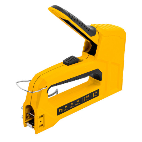 Степлер мебельный, тип 53 и 13, 6-14мм, тип 140, 10-14мм, тип 300, 15мм, тип 500, 15мм Denzel