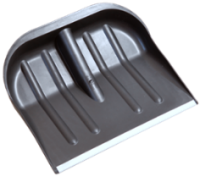 "Лопата №2" с оцинкованной планкой ~с дерев. черенком и пластиковой V-ручкой