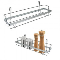 Полка д/специй на рейлинг,навесн,38*9*14см(кратность 2шт!!!), сталь/хром провол. AN52-128 Мультидом