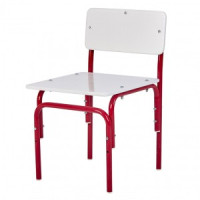 Стульчик детский растущий Фея Мой малыш, 1-2 гр., белый-красный (мест 1)