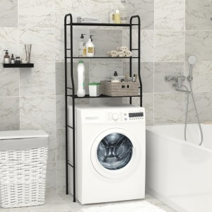 Стеллаж в ванную под стир.машину Атлантик 23 (черн) 65,5*30*167, 3 полки ПВЛ СТА23Ч ! под заказ ЗМИ