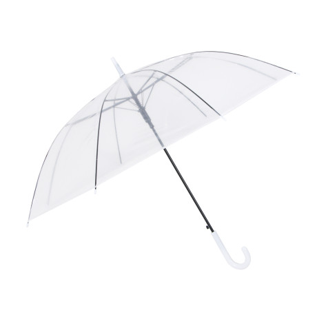Зонт-трость, прозрачный, металл, пластик, ПВХ, d94см, 8 спиц