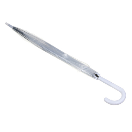 Зонт-трость, прозрачный, металл, пластик, ПВХ, d94см, 8 спиц