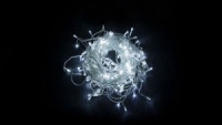 Feron Гирлянда-занавес ул. 240LED 5000K 2*2м, IP44, прозр.3м, соед.5шт, CL20 32334