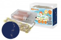 Гирлянда-нить &quot;Роса50&quot; 50LED, 5м, 3000К, 3хАА, (24!) TDM SQ0361-0052