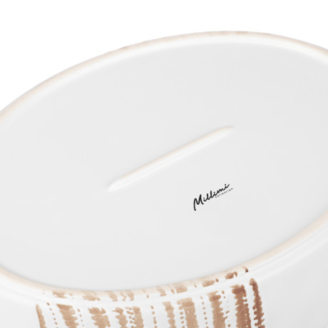 MILLIMI Форма для запекания и сервировки овал.с ручками, керамика, 31х20,5х5см, 1,1л, белая