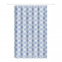 Штора д/ванной Нэви 200(В)*180(Ш)см, 12колец, люверсы, полиэстер, 75425 Master House