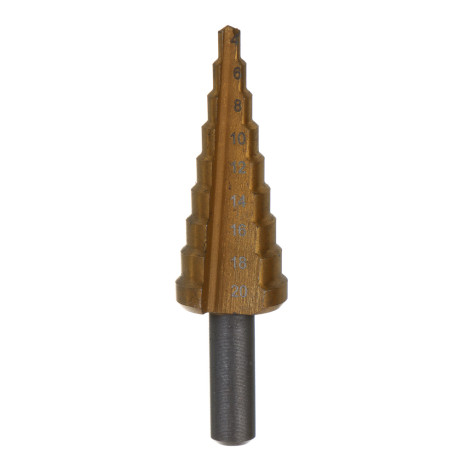 РОКОТ Сверло ступенчатое 4-20мм, 9 ступеней, HSS