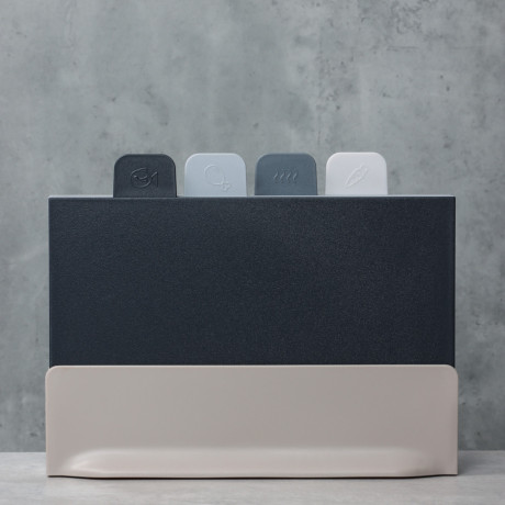 SATOSHI Набор досок разделочных на подставке 5пр 29х22,5х0,5см, пластик