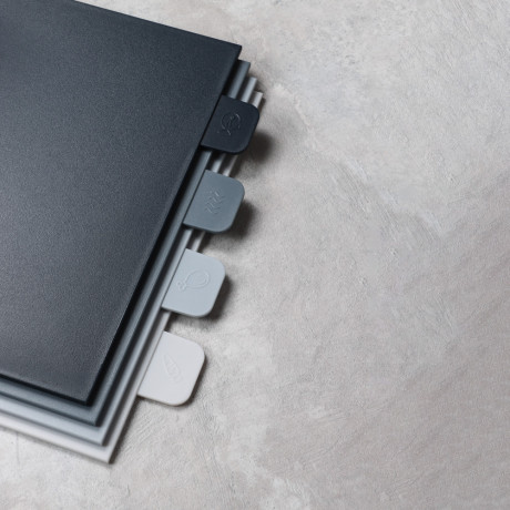 SATOSHI Набор досок разделочных на подставке 5пр 29х22,5х0,5см, пластик