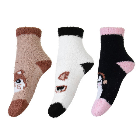 GALANTE Носки-антизаносы высокие махровые, р.23-25, 100% полиэстер, 3 дизайна