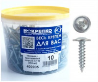 Саморез с прессшайбой острый 4,2*32 (350 шт EC) ведро НАКРЕПКО 400905