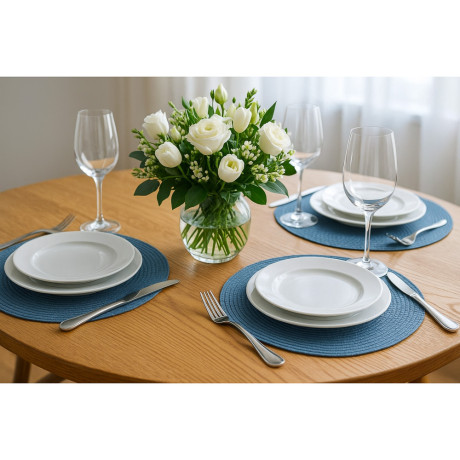 Салфетка сервировочная, d38см, "Салерно", полипропилен, 3 цвета