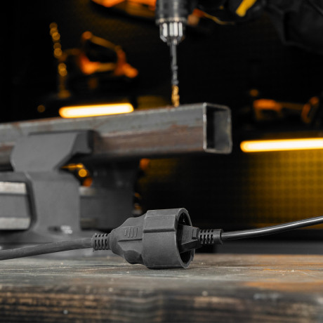 Удлинитель-шнур силовой Top Series, КГТТ, 10 м, 1 розетка, 3 x 1,5 мм Denzel