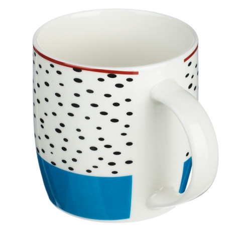 MILLIMI Кружка Штрихи, 350мл, фарфор, 4 дизайна